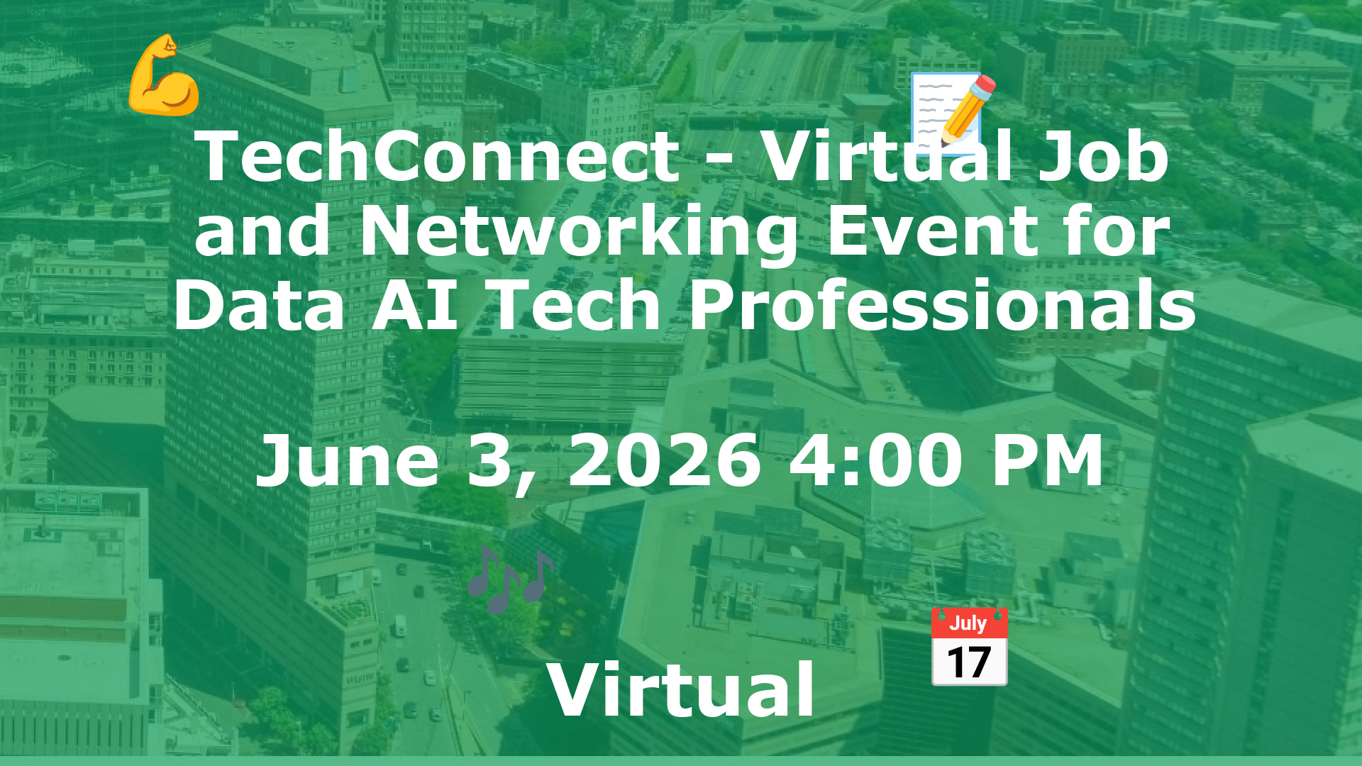 TechConnect - Virtual Job and Networking Event for Data AI Tech Professionals event image
